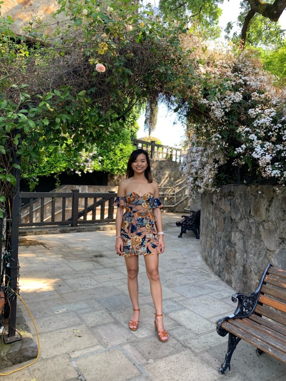 Floral Off-Shoulder Mini Dress